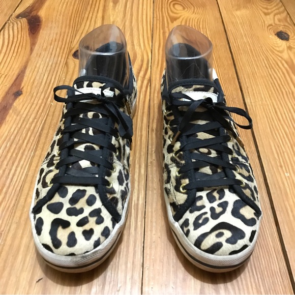Keds Kate Spade Animal Hair Leopard Print Sneakers, EUC, 7.5 - Picture 4 of 13